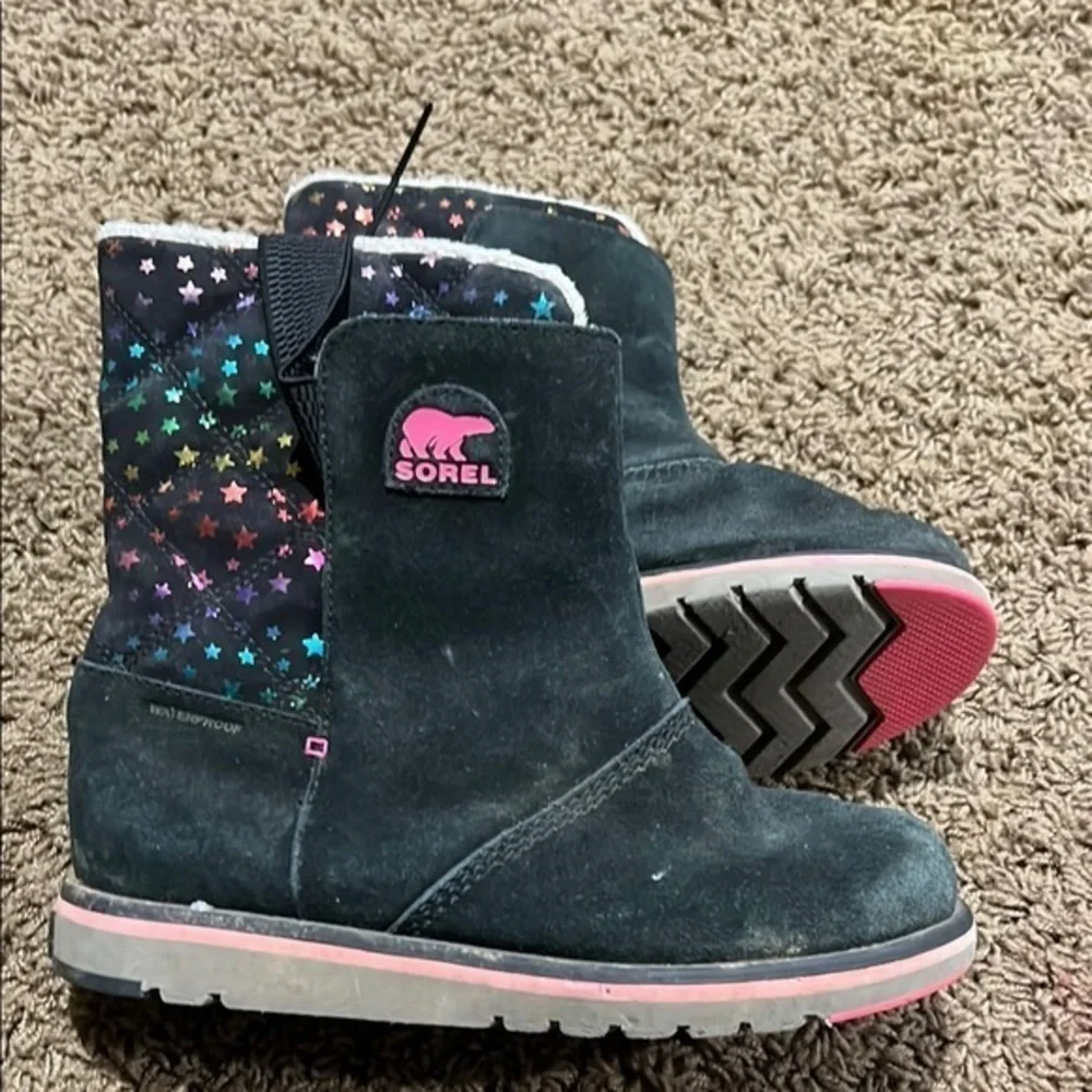 Sorel Kids' Starry Black Boots